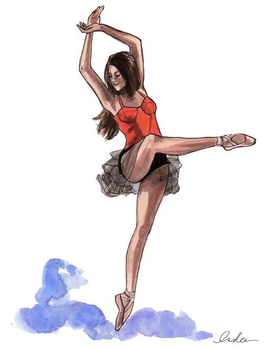 How to draw a dancing girl